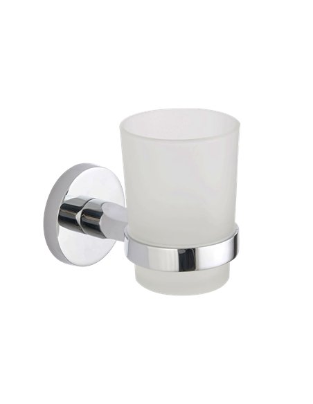 Suport pasta/periuta dinti cu pahar sticla Stylish - Ermetiq - ER-J538