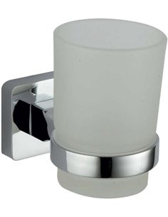 Suport pasta/periuta dinti cu pahar sticla modern - Ermetiq - ER-J638