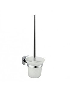 Suport sticla pentru perie wc, Ermetiq modern , fixare perete, material inox - ER-J650