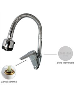 Baterie bucatarie cu pipa flexibila - ERMETIQ - ER-A108 2