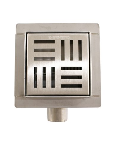 Sifon pardoseala inox iesire laterala STRIPES 120x120/40-50 - Ermetiq - VEN-S5012A