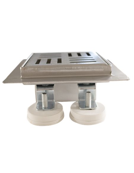 Sifon pardoseala inox iesire laterala STRIPES 120x120/40-50 - Ermetiq - VEN-S5012A