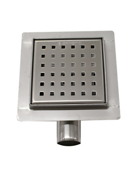 Sifon pardoseala inox iesire laterala POINTS 120x120/40-50 - Ermetiq - VEN-S5012D