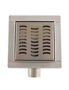 Sifon pardoseala inox iesire laterala WAVES 120x120/40-50 - Ermetiq - VEN-S5012E