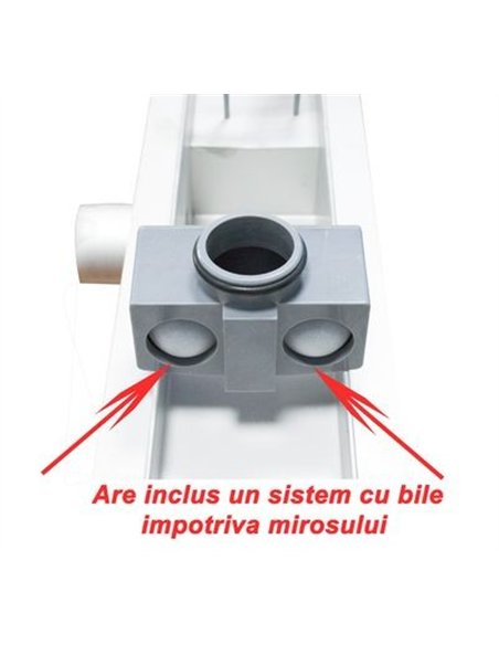 Rigola inox Clasic design 600x70 - Ermetiq - VEN-S607A