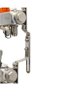 Set distribuitor INOX cu debitmetre, aerisitor manual si robineti de golire 1"- 2 cai - Everline - EVP-DSB3411/2 2