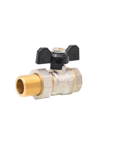 Robinet sferic tip fluture cu olandez 1/2"MF - Ermetiq - ER-HMF12