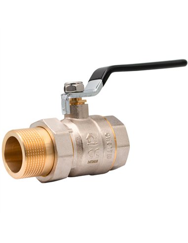 Robinet sferic alama cu olandez si maner 1-1/4" MF - Ermetiq - ER-LHMF114A