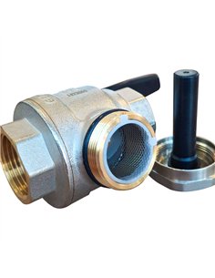 Robinet sferic cu filtru magnetic 11/4"FF - Ermetiq - ER-LTFF114 2