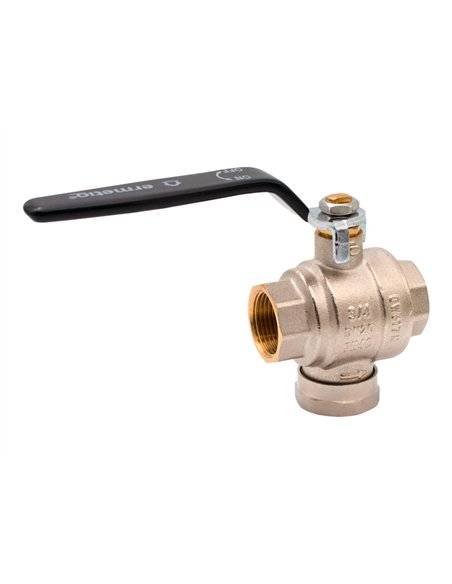 Robinet sferic cu filtru magnetic 3/4"FF - Ermetiq - ER-LTFF34