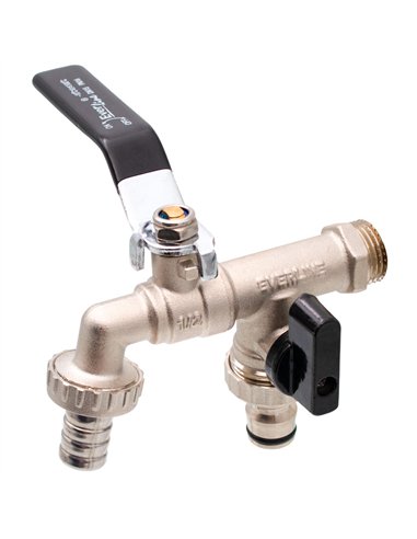 Robinet alama dublu serviciu cu doua iesiri 1/2" - Ermetiq - RB-RA12D