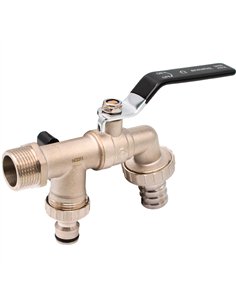 Robinet alama dublu serviciu cu doua iesiri 3/4" - Ermetiq - RB-RA34D 2