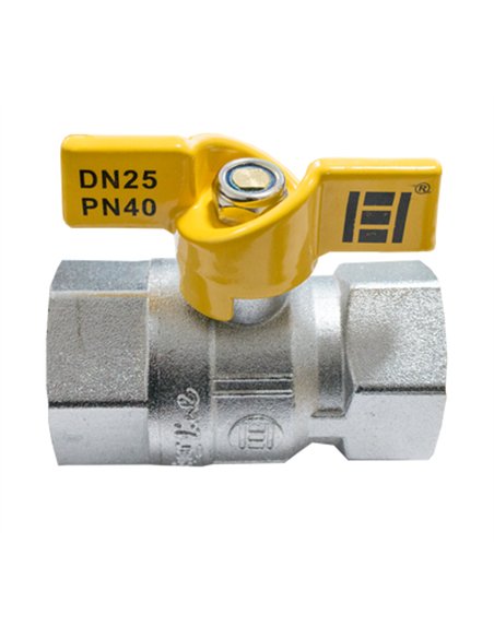 Robinet tip fluture pentru gaz 1"FF - Ermetiq - RG-DFF11A