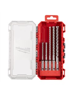 Set burghie Milwaukee SDS-Plus MX4 cu 4 taisuri 5 buc - cod 4932498298