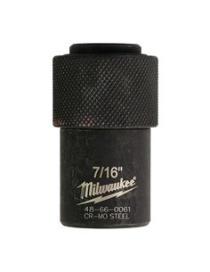 Adaptor - burghie freza pentru lemn si burghie sfredel impact - Milwaukee - Adaptor 1/2 inch Square to 7 /16 inch Hex - cod 4866