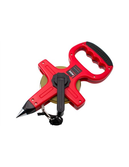 Ruleta geodezica cu maner si banda metalica 30mx12,5mm - Ermetiq - HT-TM530