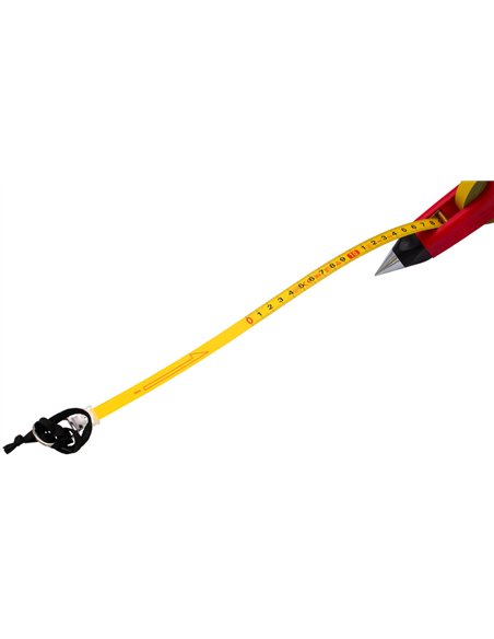 Ruleta geodezica cu maner si banda metalica 30mx12,5mm - Ermetiq - HT-TM530