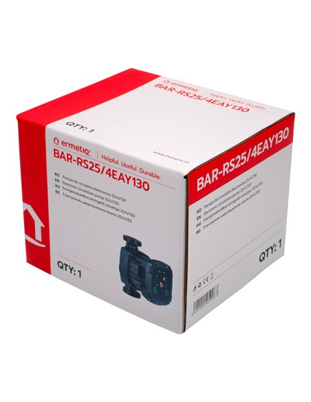 Pompa de circulatie electronica 25/4/130 - Ermetiq - BAR-RS25/4EAY130