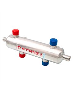 Separator hidraulic inox izolat un circuit 1" max. 45KW (butelie egalizare) - Ermetiq - ER-HS7622