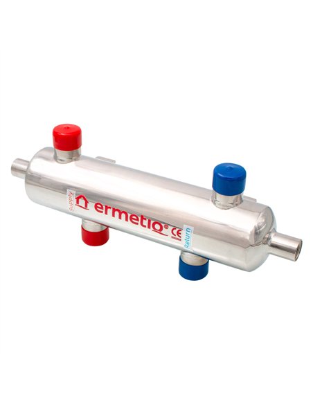 Separator hidraulic inox izolat un circuit 1" max. 45KW (butelie egalizare) - Ermetiq - ER-HS7622