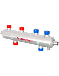 Separator hidraulic inox izolat cu magnet doua circuite 1" max. 70KW (butelie egalizare) - Ermetiq - ER-HS7624A