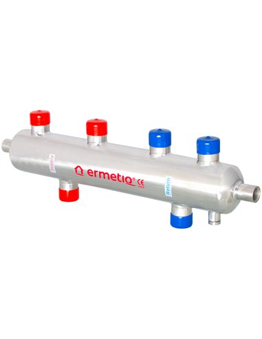 Separator hidraulic inox izolat cu magnet doua circuite 1" max. 70KW (butelie egalizare) - Ermetiq - ER-HS7624A