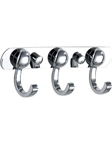 Cuier perete 3 carlige rotund - Ermetiq - ER-JT23