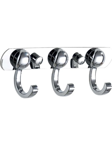 Cuier perete 3 carlige rotund - Ermetiq - ER-JT23