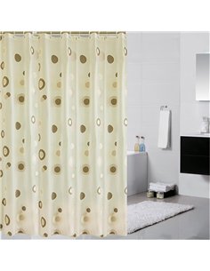 Perdea dus COFFEE CIRCLES 180X200 - Ermetiq - ER-SCE009