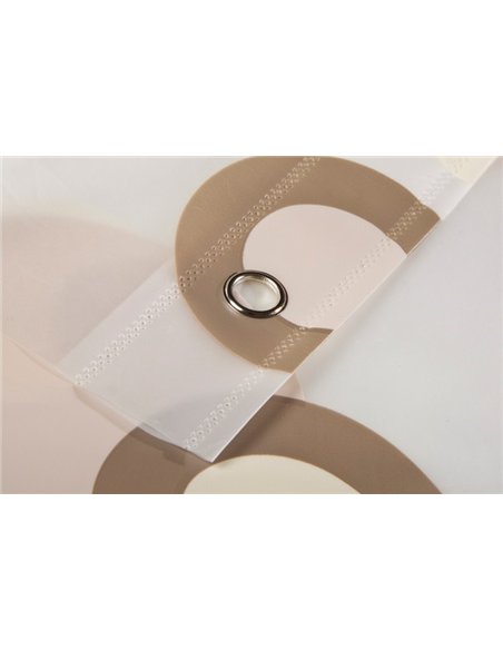 Perdea dus COFFEE CIRCLES 180X200 - Ermetiq - ER-SCE009