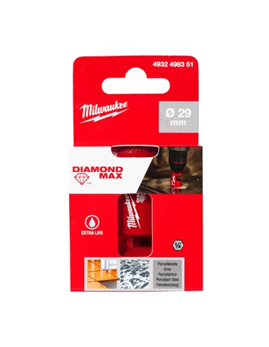 Burghiu Diamond Max 1/4 inch pentru gaurire umeda Milwaukee - cod 4932498351