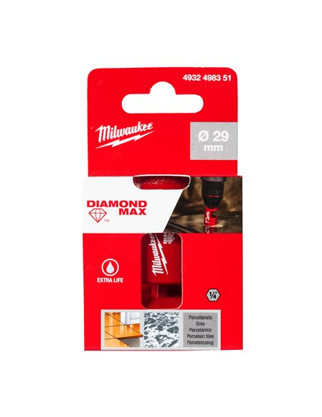 Burghiu Diamond Max 1/4 inch pentru gaurire umeda Milwaukee - cod 4932498351