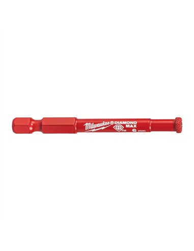 Burghiu Milwaukee Diamond Max 1/4 inch pentru gaurire umeda 6 mm cod 4932498342