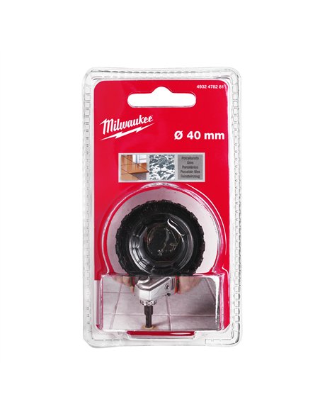 Burghiu diamantat M14 Milwaukee pentru gaurire uscata 40mm cod 4932478281 - 1 buc