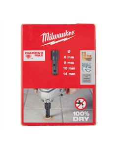 Set burghie diamantate Milwaukee M14 pentru gaurire uscata 4 piese cod 4932471863 2