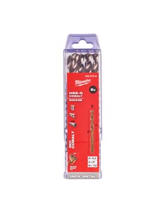 Set 5 burghie Milwaukee Red Cobalt pentru metal HSS-Ground 10.0 x 133 mm cod 4932373354 2