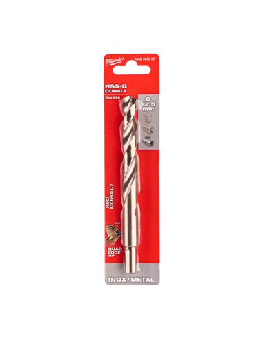 Burghiu pentru metal Milwaukee Red Cobalt HSS-Ground 12.5 x 151 mm - cod 4932363285