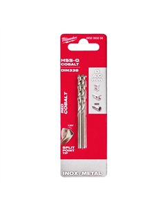 Set 2 burghie pentru metal Milwaukee RED COBALT HSS-Ground 4.0 x 75 mm cod 4932363258 2