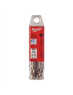 Set 10 burghie HSS Ground Milwaukee pentru metal 3.50 x 52 mm cod 4932352226 2