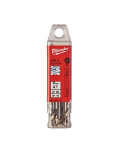 Set 10 burghie HSS Ground Milwaukee 4.10 x 55 mm cu doua varfuri cod 4932352228 2