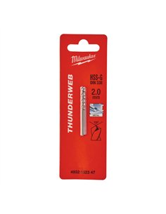 Set 2 burghie metal Milwaukee Thunderweb HSS Ground 2.0 x 49 mm cod 4932352347 2