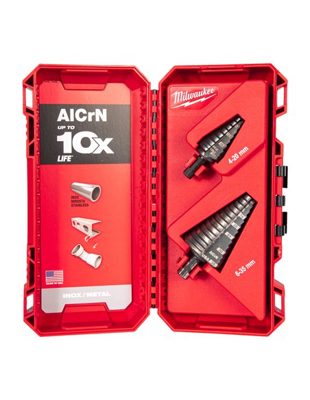 Set burghie in trepte din cobalt Milwaukee 2 piese - cod 48899398