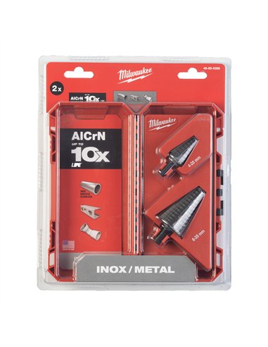 Set burghie in trepte din cobalt Milwaukee 2 piese - cod 48899398