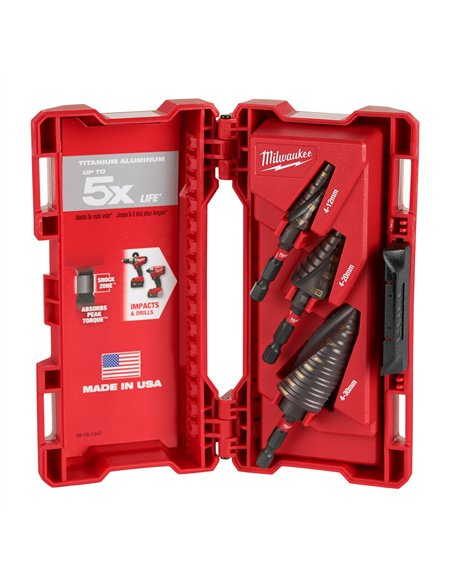 Set burghie in trepte Milwaukee Shockwave Impact Duty 3 piese cod 48899266