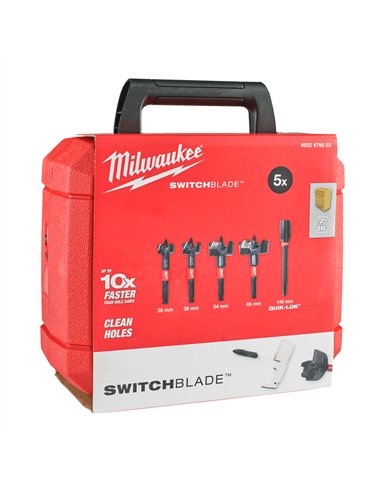 Set 5 burghie freza Milwaukee Switchblade Selfeed cod 4932479503