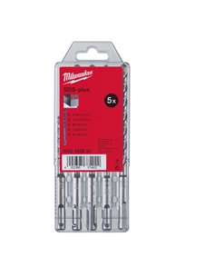 Set burghie Milwaukee SDS-Plus M2 cu 2 taisuri 5 buc - cod 4932352834 2