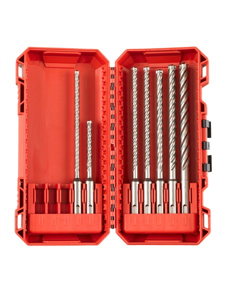 Set burghie Milwaukee SDS-Plus MX4 cu 4 taisuri 7 buc - cod 4932492114