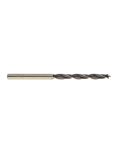 Burghiu pentru lemn Milwaukee cu varf de centrare 4 x 75 mm DIN 7487 E cod 4932363652 - 1 buc