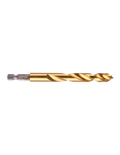 Burghiu Milwaukee Shockwave HSS-G TiN Red Hex pentru metal 10.2 mm - cod 493247