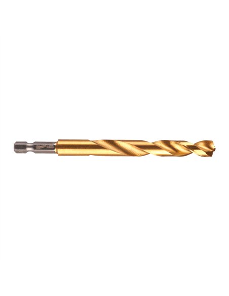 Burghiu Milwaukee Shockwave HSS-G TiN Red Hex pentru metal 10 mm - cod 48894723